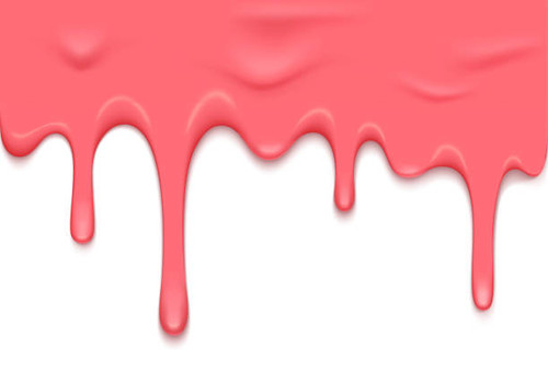 Vector Border with Pink Slime Dripping Down. Dribble Slime Illustration..jpg