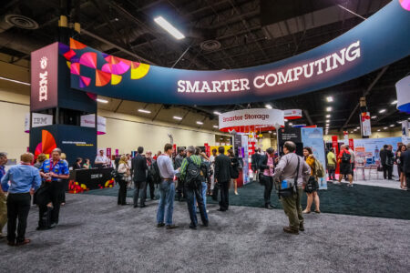 LAS VEGAS NV - JUNE 10 2013: Booth of Smart Computing at exhibition in frame of IBM Edge 2013 confer.jpg