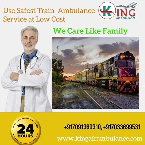 King Train Ambulance Service in Delhi offers all basic medical tools with an expert and highly experienced patient healthcare crew at the lowest cost. So don't wait to book our services and move your patient from Delhi to another city very safely with proper medical assistance.   
More@ https://shorturl.at/czAKV