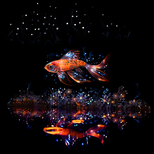 hbcoop line dot art of a beautiful koi fish swimming in a koi 95ca233b 7573 4e99 94ef 8335cb842c9f.png