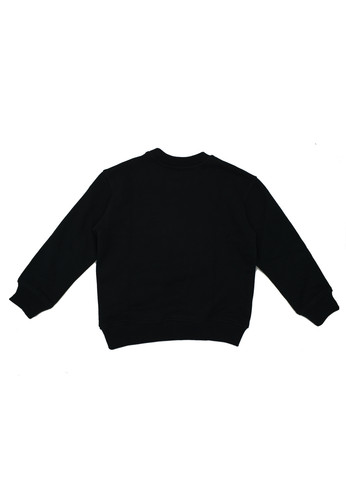 moschino kids felpa nera logo bambino b.jpg