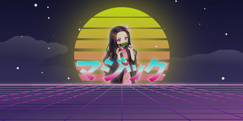 anime demon slayer kimetsu no yaiba nezuko kamado vaporwave hd wallpaper 3e456f7eb2c01bc3ea75e6ae73f.jpg