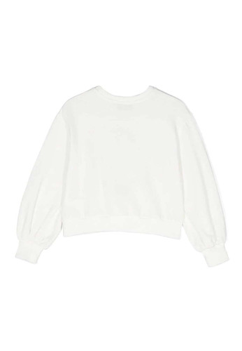 moschino kids felpa bianca teddy bear cuore paillets bambina b.jpg