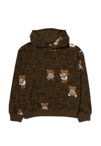 moschino kids felpa verde militare allover teddy bear bambino a.jpg
