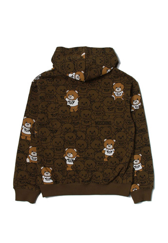 moschino kids felpa verde militare allover teddy bear bambino b.jpg