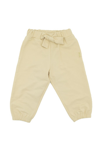 liu jo kids pantalone felpa beige logo bambina a