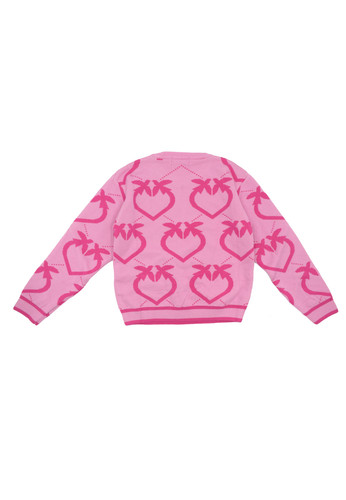 pinko up kids maglia lana fucsia iconico rondine ragazza b.jpg