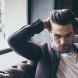 portrait man smoothing hair 1024x1024