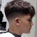french crop with a drop fade haircut for men