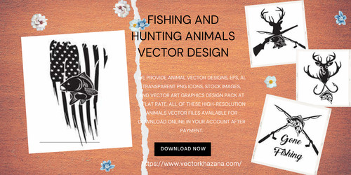 Fishing And Hunting Animals Vector Design.jpg