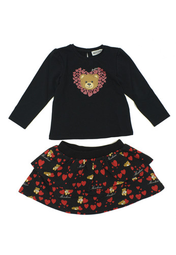 moschino kids completo gonna t shirt teddy cuore bambina a.jpg