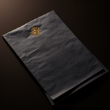 billymazex unfloded flat black piece of paper with gold writing 517a50a7 4603 4506 99fa 351f928a8988