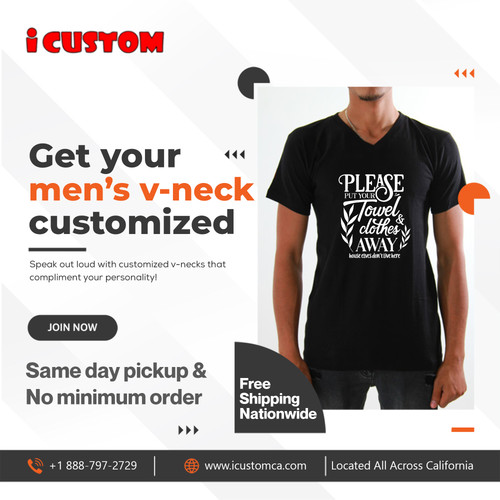 Customized Men's V-neck -  iCustom.jpg