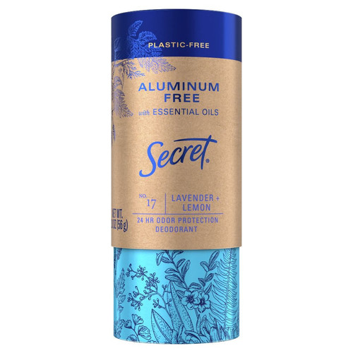 Secret Deodorant for Women with Essential Oils, Lavender and Lemon Scent, 2.0 oz. 1.jpg