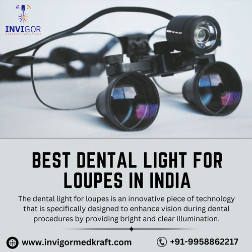 Invigor Medkraft is a renowned healthcare equipment provider that offers the best dental light for loupes in India. The dental light for loupes here is "best," and there is no doubt that Invigor Medkraft delivers on its promise of providing superior quality products to its customers. The dental light they offer has been designed keeping in mind the specific needs of dentists, ensuring optimal lighting during procedures, and preventing eye strain or fatigue. With this innovative product, dentists can now work with greater precision and accuracy without any discomfort or inconvenience. What sets Invigor Medkraft apart from other suppliers is their attention to detail and commitment to customer satisfaction. They go above and beyond to ensure that their clients receive only the best products backed by excellent service support. It's no wonder why Invigor Medkraft remains a trusted name among healthcare professionals across India!

Contact Details:-
Address: F-12, Tower A1, Corporate Park, Sector 142, Noida 201305
Email ID: info@invigormedkraft.com
Mobile No.: +91-9958862217
Website: https://www.invigormedkraft.com/loupes-and-led-lights.php