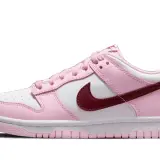 Dunk Low Pink Red White (GS) 0002