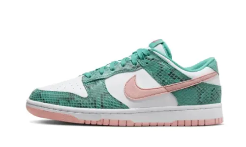 Dunk Low Snakeskin Washed Teal Bleached Coral 0002