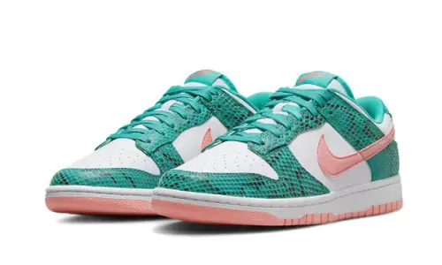Dunk Low Snakeskin Washed Teal Bleached Coral 0001.webp