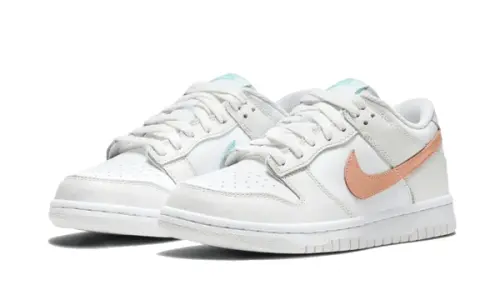 Dunk Low White Bone Peach Aqua (GS) 0001.webp
