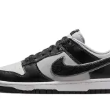 Dunk Low Chenille Swoosh Grey Black 0002