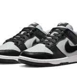 Dunk Low Chenille Swoosh Grey Black 0001