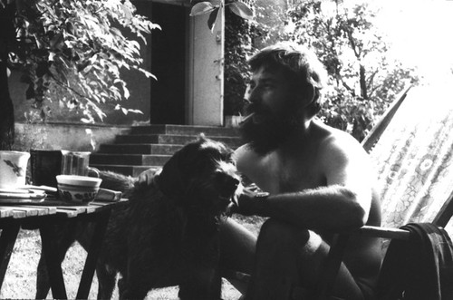 Jan Walc z psem, poczatek lat 90. skan2013.jpg
