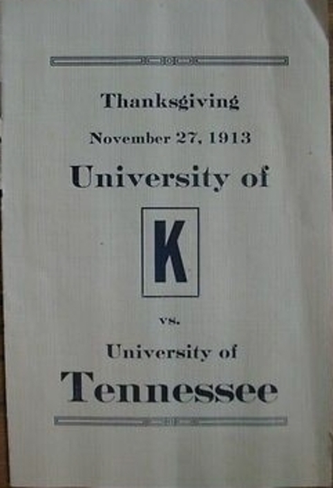 1913 - University of Kentucky vs. University of Tennessee Football Program.jpg
