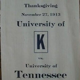1913 - University of Kentucky vs. University of Tennessee Football Program