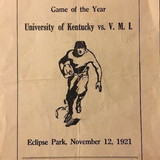 1921 - University of Kentucky vs. Virginia Military Institute (VMI)