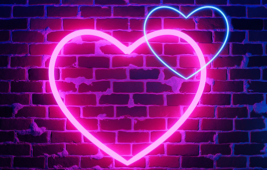 vecteezy neon heart bright night neon