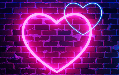 vecteezy neon heart bright night neon