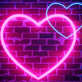 vecteezy neon heart bright night neon
