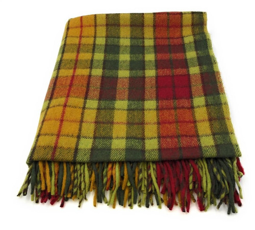 highland wool blend buchanan autumn tartan blanket throw brand new 7422 p.jpg