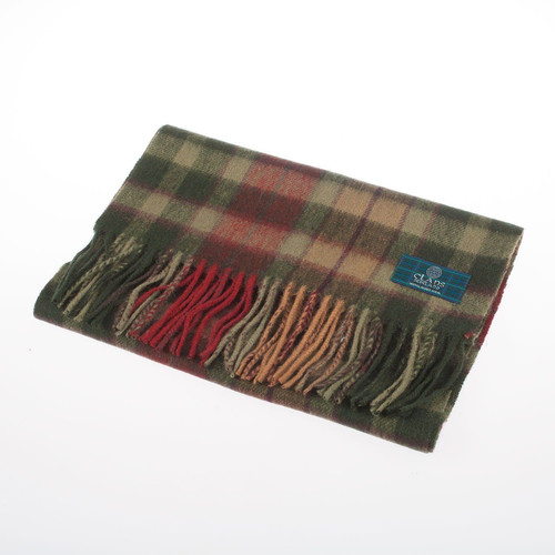 clans of scotland pure new wool scottish tartan scarf buchanan autumn (2) 4379 p.jpg