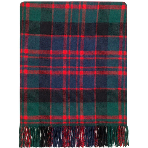 100 lambswool lochcarron border tartan blanket macdonald modern brand new 7555 p.jpg