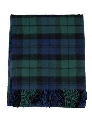 100 lambswool lochcarron border tartan blanket black watch brand new 7556 p.jpg