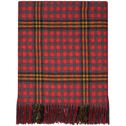 100 lambswool lochcarron border tartan blanket red red rose brand new 7557 p.jpg