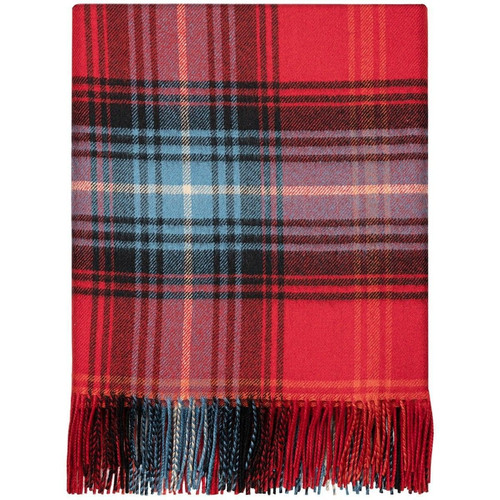 100 lambswool lochcarron border tartan blanket ruby brand new 7558 p.jpg