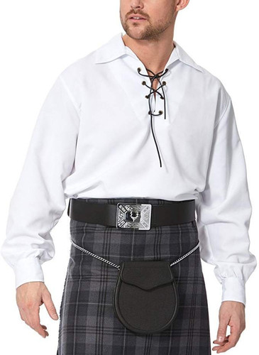 mens scottish traditional classic white jacobite ghillie kilt shirt new 3977 p.jpg