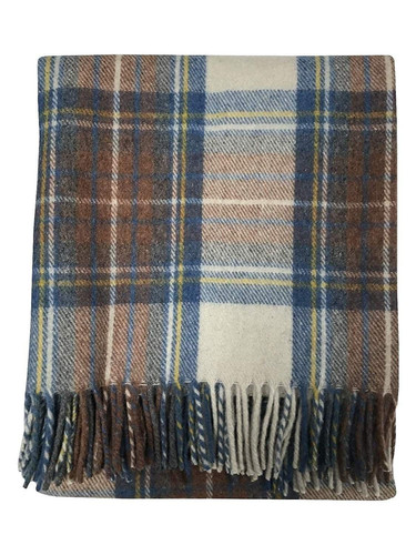pure wool tartan travel blanket stewart muted blue 2500 p.jpg