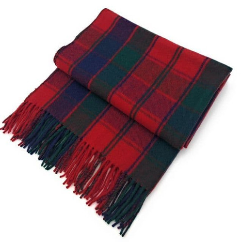 new scottish 100 wool knee blanket quality rug robertson red brand new 8436 p.jpg