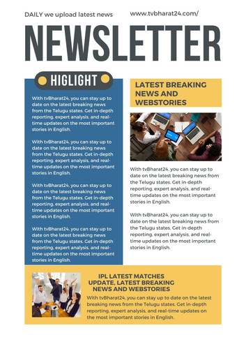 With tvBharat24, you can stay up to date on the latest breaking news from the Telugu states. Get in .jpg