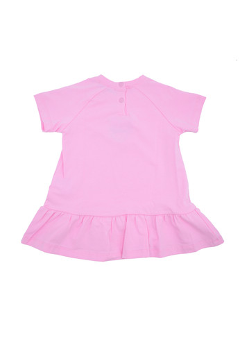 pinko up kids abito rosa cotone logo rondine bimba b.jpg