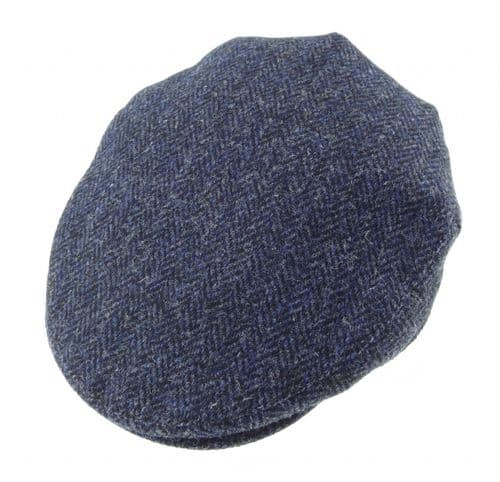 gents authentic harris tweed county cap in blue herringbone gh0495 size xx large 7713 p.jpg