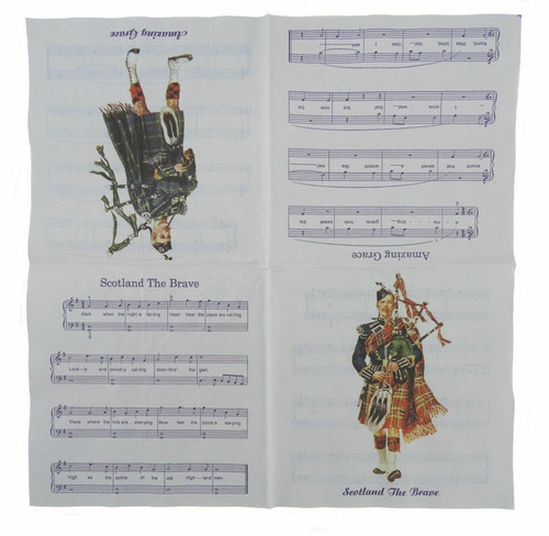 scottish piper musical sheets paper napkins 3084 p.jpg