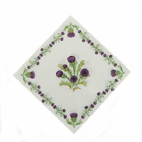scottish thistle paper cocktail napkins brand new 3109 p.jpg