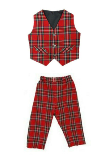 children s traditional scottish tartan whole set waistcoat and trousers new main colour royal stewar.jpg