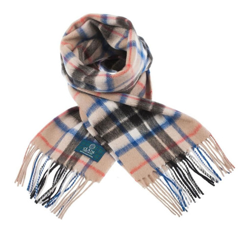lambswool scottish tartan clan scarf thomson camel 2395 p.jpg