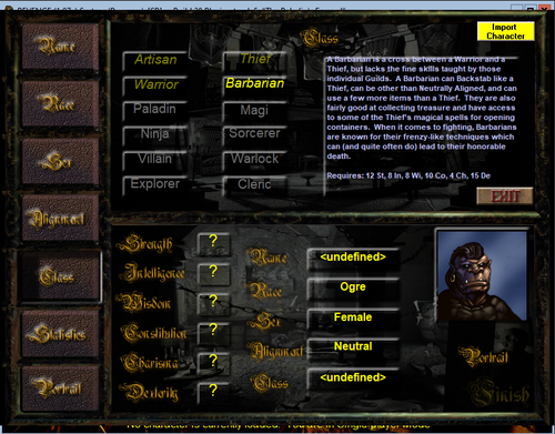 Demise B128 Character creation.png