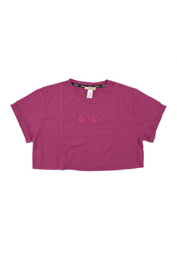 liu jo kids t shirt fucsia logo bambina a.jpg
